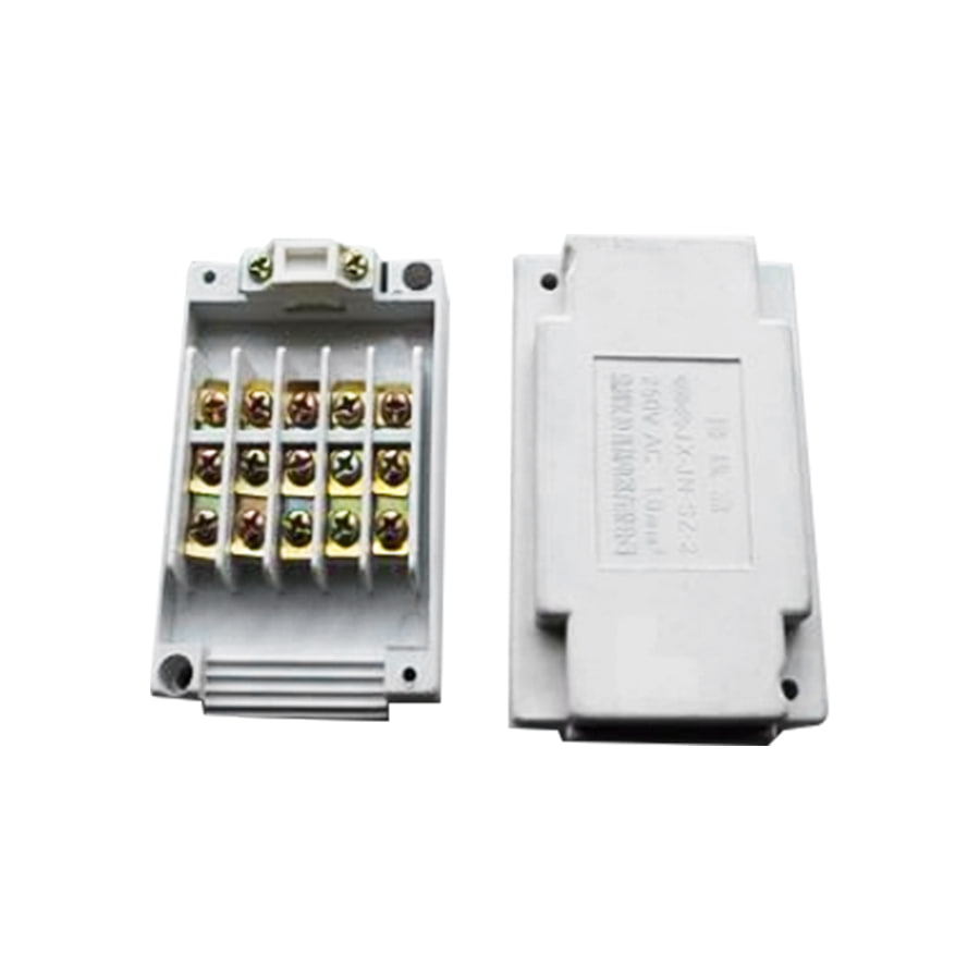 JX-JN-SZ-2 250V 1มม.² กล่องเทอร์มินอล 5 ตำแหน่งสีขาว